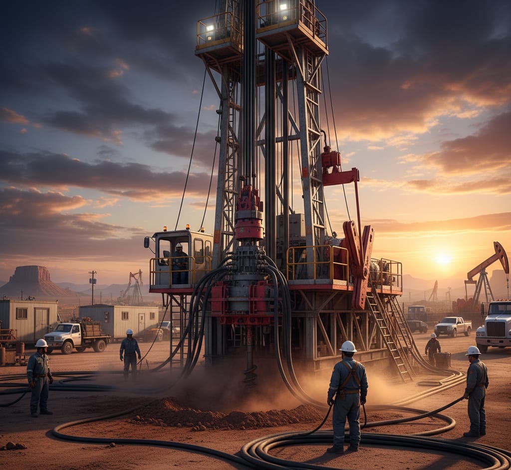 Oil Well Fracking and Drilling